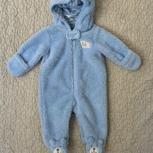 Carters 3 months bear baby bunting coat EUC